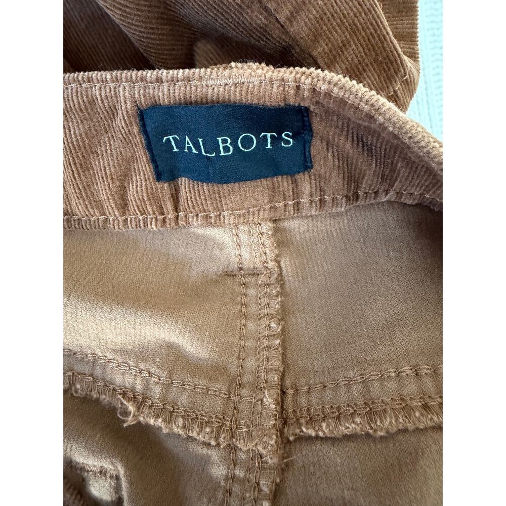 Talbots Brown Corduroy Straight Leg Pants Size 6 SKU 1079 - Picture 4 of 7